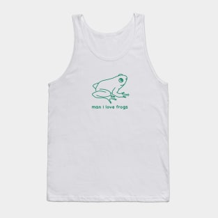 Man I love frogs MILF Tank Top